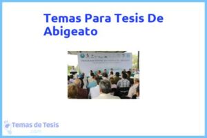 Tesis de Abigeato: Ejemplos y temas TFG TFM