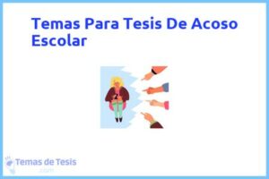 Tesis de Acoso Escolar: Ejemplos y temas TFG TFM