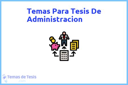 Tesis de Administracion: Ejemplos y temas TFG TFM