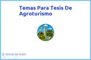 Tesis de Agroturismo: Ejemplos y temas TFG TFM
