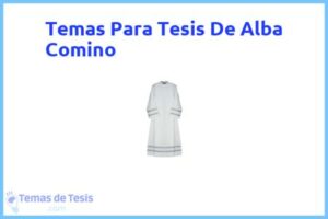 Tesis de Alba Comino: Ejemplos y temas TFG TFM