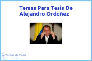 Tesis de Alejandro Ordoñez: Ejemplos y temas TFG TFM
