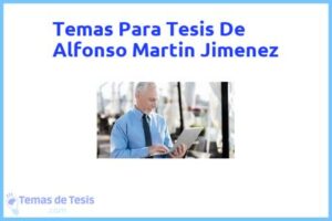 Tesis de Alfonso Martin Jimenez: Ejemplos y temas TFG TFM