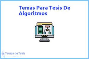 Tesis de Algoritmos: Ejemplos y temas TFG TFM