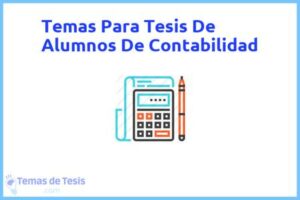 Tesis de Alumnos De Contabilidad: Ejemplos y temas TFG TFM