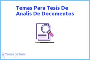 Tesis de Analis De Documentos: Ejemplos y temas TFG TFM
