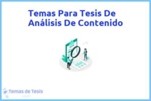 Tesis de Análisis De Contenido: Ejemplos y temas TFG TFM