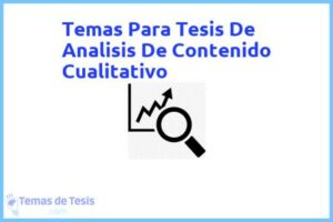 Tesis de Analisis De Contenido Cualitativo: Ejemplos y temas TFG TFM