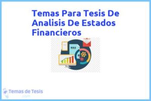 Tesis de Analisis De Estados Financieros: Ejemplos y temas TFG TFM