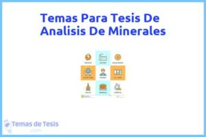 Tesis de Analisis De Minerales: Ejemplos y temas TFG TFM