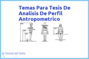 Tesis de Analisis De Perfil Antropometrico: Ejemplos y temas TFG TFM