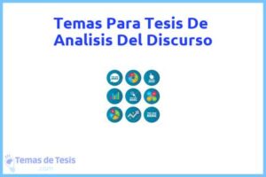 Tesis de Analisis Del Discurso: Ejemplos y temas TFG TFM