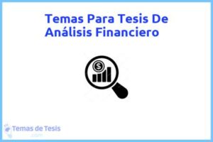 Tesis de Análisis Financiero: Ejemplos y temas TFG TFM