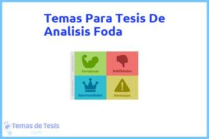 Tesis de Analisis Foda: Ejemplos y temas TFG TFM