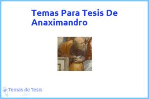 Tesis de Anaximandro: Ejemplos y temas TFG TFM