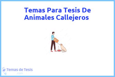 temas de tesis de Animales Callejeros, ejemplos para tesis en Animales Callejeros, ideas para tesis en Animales Callejeros, modelos de trabajo final de grado TFG y trabajo final de master TFM para guiarse