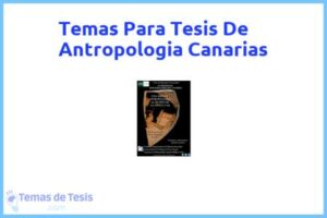 Tesis de Antropologia Canarias: Ejemplos y temas TFG TFM