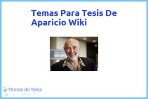 Tesis de Aparicio Wiki: Ejemplos y temas TFG TFM