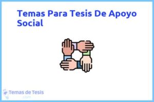 Tesis de Apoyo Social: Ejemplos y temas TFG TFM
