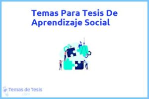 Tesis de Aprendizaje Social: Ejemplos y temas TFG TFM