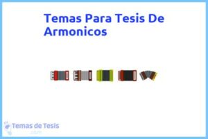 Tesis de Armonicos: Ejemplos y temas TFG TFM