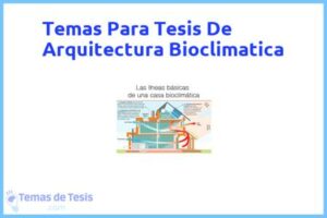 Tesis de Arquitectura Bioclimatica: Ejemplos y temas TFG TFM