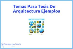 Tesis de Arquitectura Ejemplos: Ejemplos y temas TFG TFM
