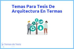 Tesis de Arquitectura En Termas: Ejemplos y temas TFG TFM