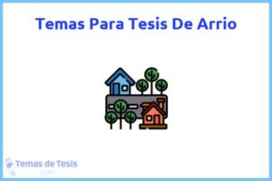 Tesis de Arrio: Ejemplos y temas TFG TFM
