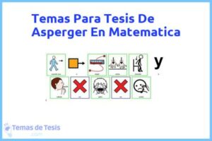Tesis de Asperger En Matematica: Ejemplos y temas TFG TFM