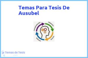 Tesis de Ausubel: Ejemplos y temas TFG TFM