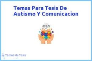 Tesis de Autismo Y Comunicacion: Ejemplos y temas TFG TFM