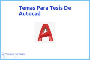 Tesis de Autocad: Ejemplos y temas TFG TFM