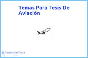 Tesis de Aviación: Ejemplos y temas TFG TFM