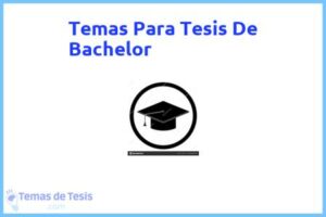 Tesis de Bachelor: Ejemplos y temas TFG TFM