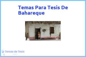 Tesis de Bahareque: Ejemplos y temas TFG TFM