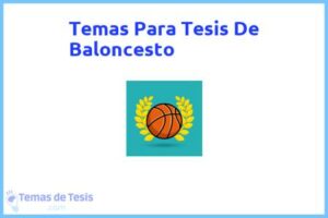 Tesis de Baloncesto: Ejemplos y temas TFG TFM