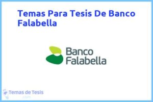 Tesis de Banco Falabella: Ejemplos y temas TFG TFM