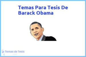Tesis de Barack Obama: Ejemplos y temas TFG TFM