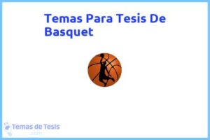 Tesis de Basquet: Ejemplos y temas TFG TFM