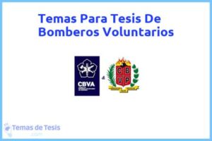Tesis de Bomberos Voluntarios: Ejemplos y temas TFG TFM