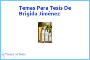 Tesis de Brigida Jiménez: Ejemplos y temas TFG TFM