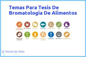 Tesis de Bromatologia De Alimentos: Ejemplos y temas TFG TFM