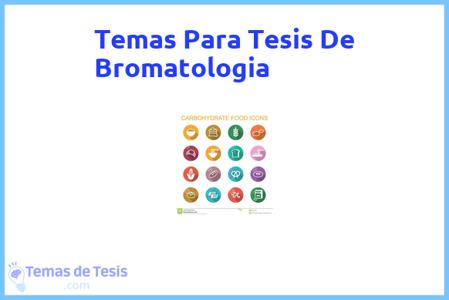 Tesis de Bromatologia: Ejemplos y temas TFG TFM