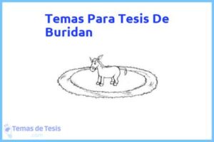Tesis de Buridan: Ejemplos y temas TFG TFM