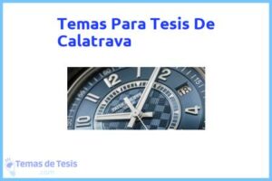 Tesis de Calatrava: Ejemplos y temas TFG TFM