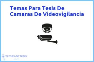 Tesis de Camaras De Videovigilancia: Ejemplos y temas TFG TFM