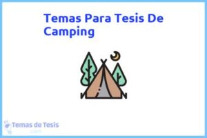 Tesis de Camping: Ejemplos y temas TFG TFM