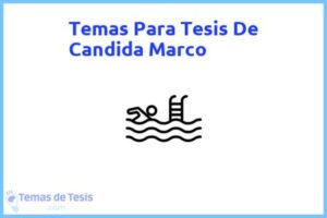Tesis de Candida Marco: Ejemplos y temas TFG TFM