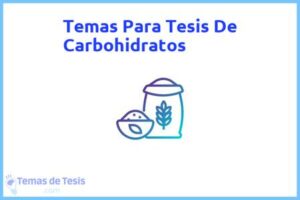 Tesis de Carbohidratos: Ejemplos y temas TFG TFM